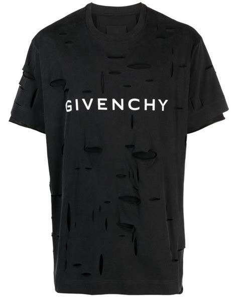 givenchy ripped t shirt|givenchy t shirt price in south africa.